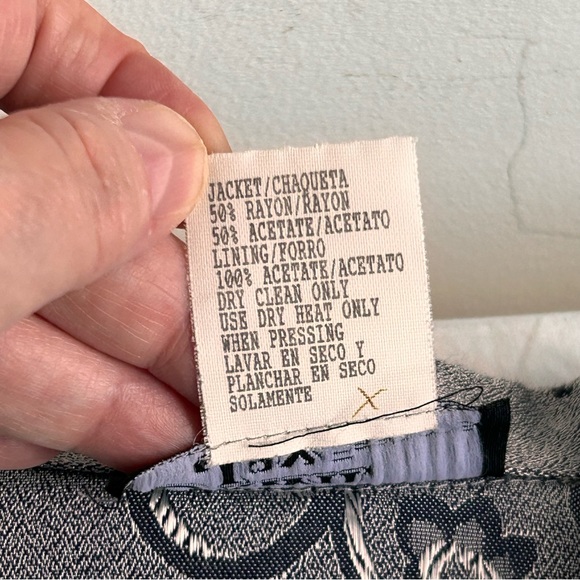 Vintage 1980s Dawn Joy Damask Brocade Jacket - Picture 9 of 12